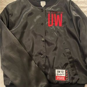 University of Wisconsin bomber Jacket Victorias Secret Size Medium